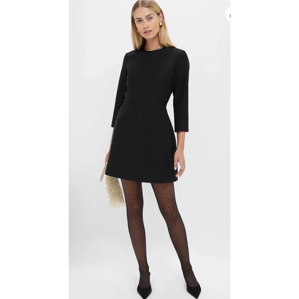TUCKERNUCK Black Crepe Haley Dress Black Sz 0 NWT $248